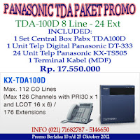 Pabx Panasonic TDA Promo 