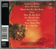 CD Case (back): The Ultimate Sin / Ozzy Osbourne