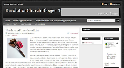 Tema Revolution Church blogspot