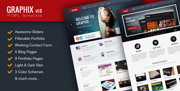 Graphix HTML Template - Portfolio Creative