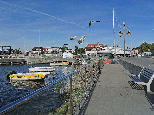 widok na port, Jastarnia, Polska, Morze Bałtyckie