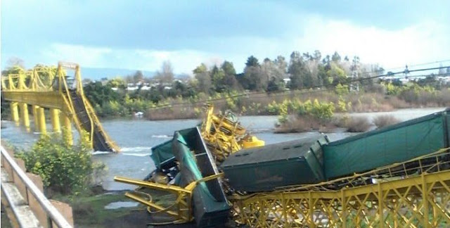 Extracción de vagones del río Toltén se realizará en los próximos días