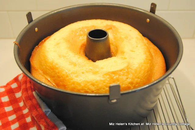 Southern Lemon Buttermilk Cake with Berry Glaze at Miz Helen's Country Cottage