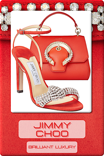 ♦Jimmy Choo Hot Red Shoes & Bags #jimmychoo #shoes #red #brilliantluxury