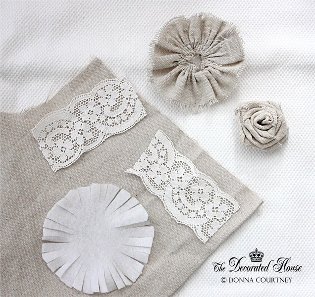 The Decorated House: ~ How to Make Fabric Flowers Continued ...