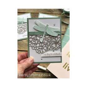 Dragonfly dreams stamp kerry timms handmade card papercraft creative cardmaking gloucester class stampin up 