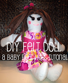 felt doll craft DIY toy