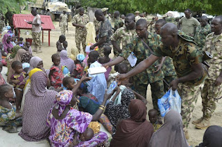 Soldiers Rescue 38 Women And 42 Children From Boko Haram Captivity In Borno [Photos