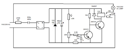 110/220v Aoutomatic light switch 