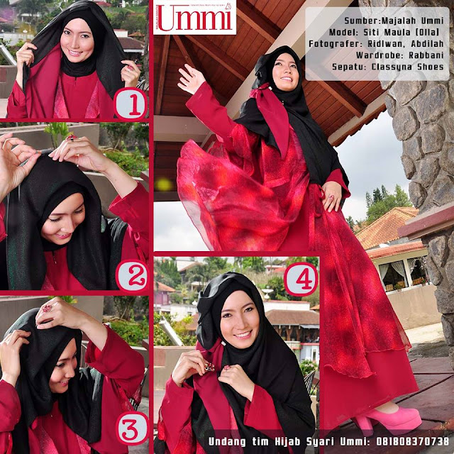 Tutorial Hijab Syar'i untuk kepesta