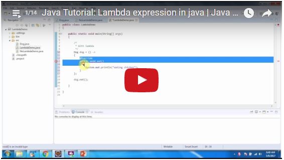 JAVA EE: Java Tutorial: Lambda expression in java | Java Lambda ...