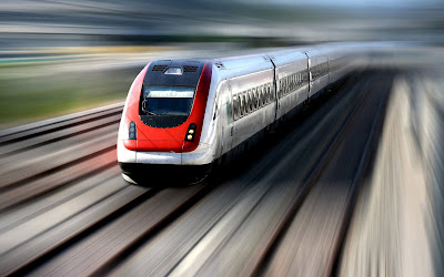 Full Speed Train Widescreen Wallpaper