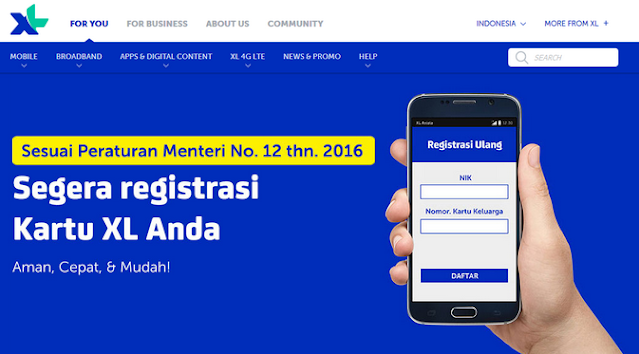 2 Cara Registrasi Ulang Kartu XL Axiata dan AXIS 2022