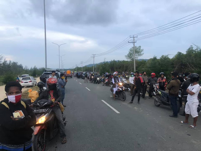 Bentrok di Jalan Raya Pantai Holtekamp-Jembatan Merah Jayapura, 7 Warga Nafri dan Enggros Luka-Luka.lelemuku.com.jpg