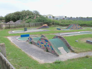 Crazy Golf at the Lakeside Boating Lake in Chapel St Leonards in Lincolnshire