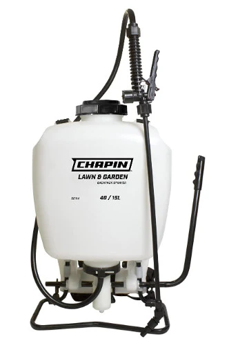 Chapin 60114 4-Gallon Poly Backpack Sprayer with 3-Stage Filtration System for Fertilizers, Herbicides, Weed Killers and Pesticides