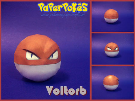 Pokemon Voltorb Papercraft