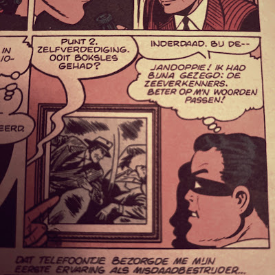 Paneel van Batman-strip uit 1967 met tekstballon met het woord jandoppie