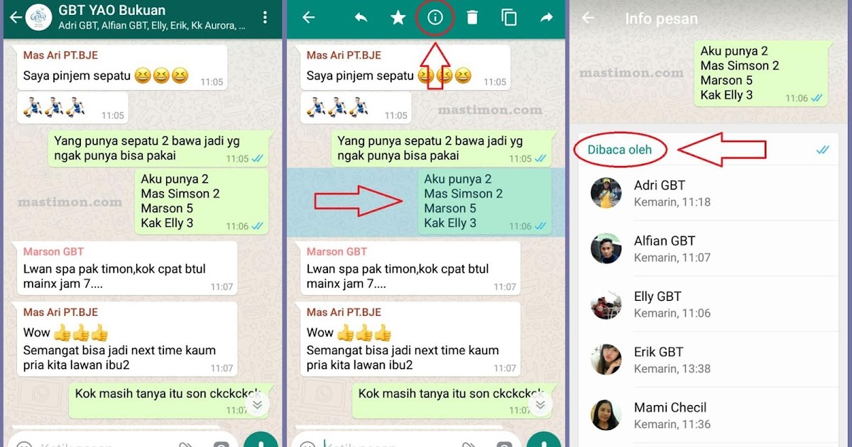  Cara  melihat orang  yang sudah membaca status  kita di GROUP 