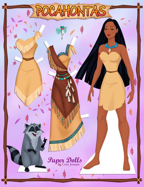 Disney Princess paper dolls filmprincesses.filminspector.com