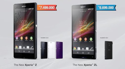 Perbedaan Sony Xperia Z dengan Xperia ZL