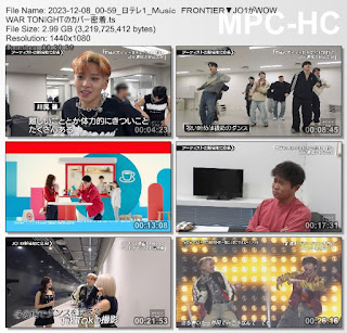 [TV-Variety] JO1 – Music FRONTIER (NTV 2023.12.08)