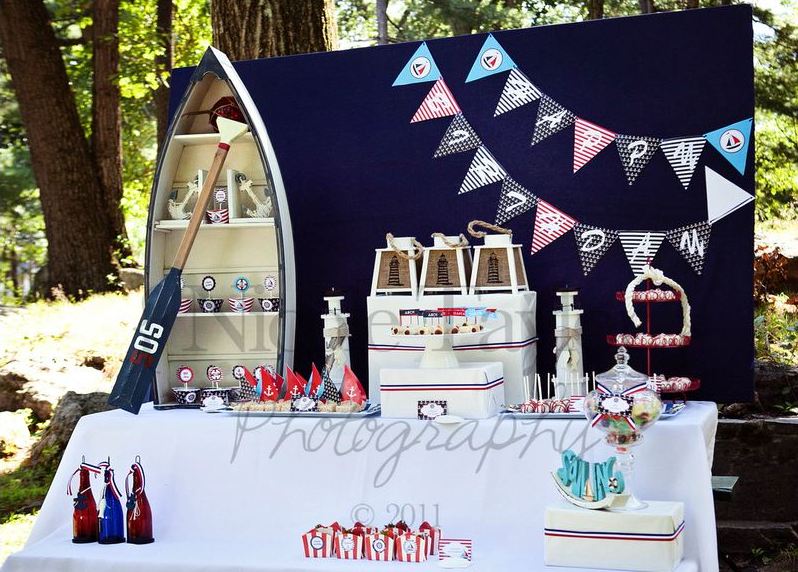 A Summer Nautical Birthday Party - Party Ideas