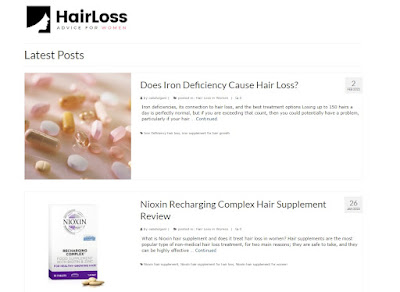 Female Hair Loss Advice website