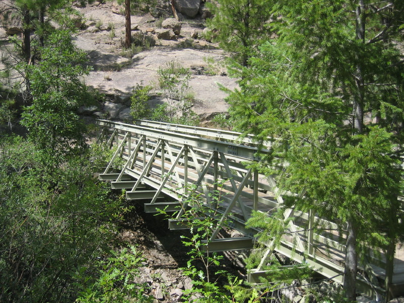 los alamos canyon. the rim of Los Alamos Mesa