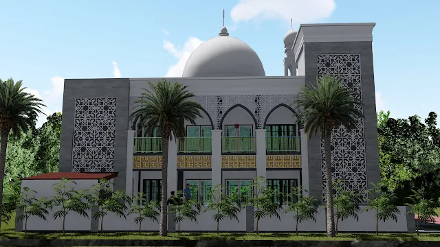 gambar arsitektur masjid