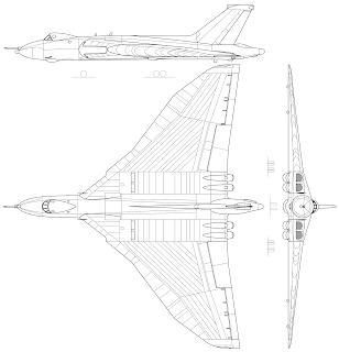 Avro 698 Vulcan disegno tecnico