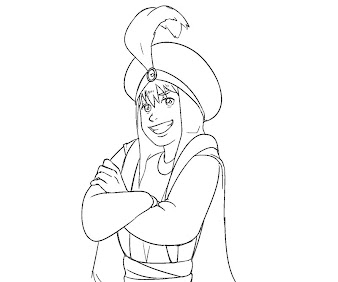 #7 Aladdin Coloring Page