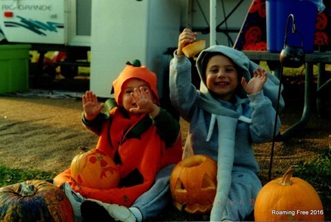 Finished their pumpkins!