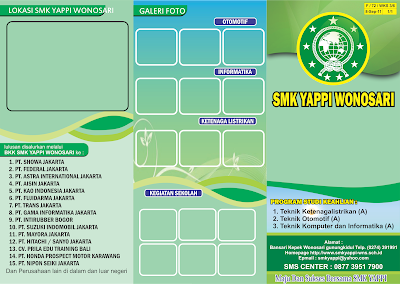 5 Contoh Desain Brosur PPDB Sekolah Vektor CDR Bisa Diedit