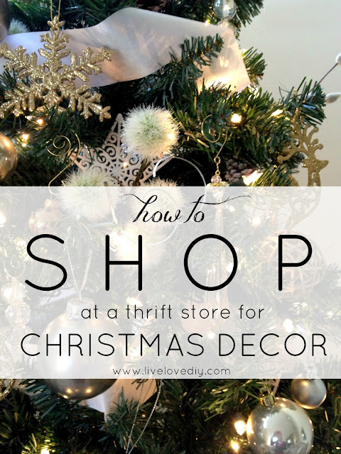 How to shop at a thrift store for Christmas decor: what to look for, what to buy, & what to do with it!! Cool ideas!