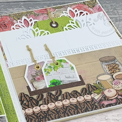 scrapbooking, mini photo album,scrapbook desinged by MS Craftshop with the collection Timless moments, presentation