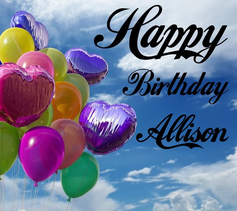 happy birthday allison images