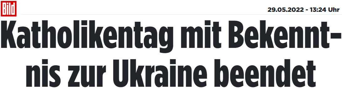 Katholikentag mit Bekenntnis zur Ukraine beendet