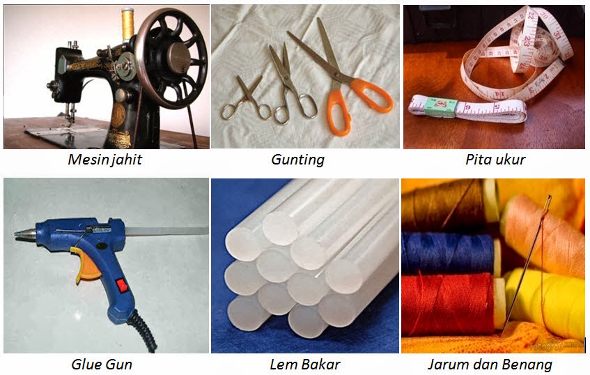 Bahan dan alat pembuatan produk kerajinan tekstil
