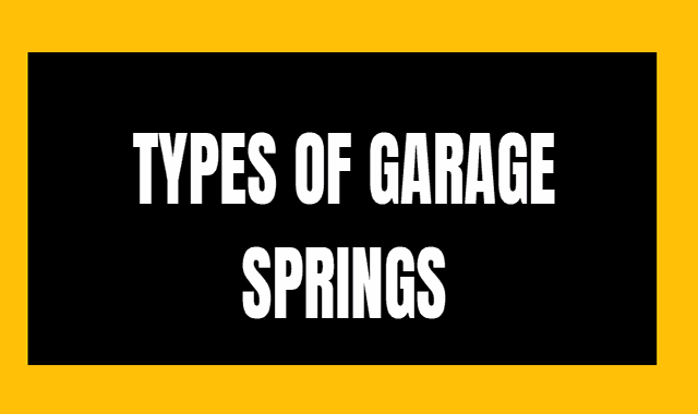 What Are Garage Door Springs? 