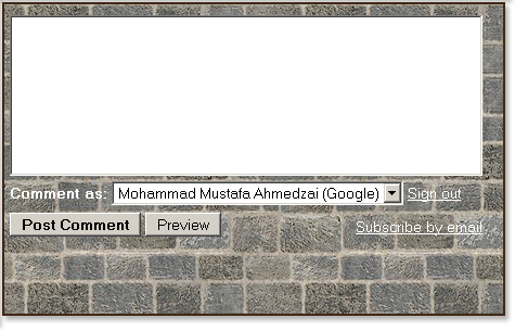 Brick Style Comment Form