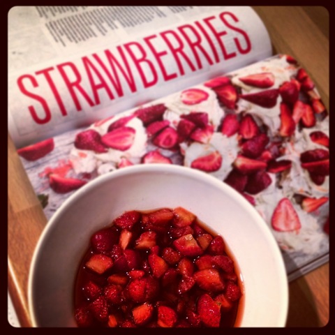 #163 - Strawberries with balsamic vinegar and caster sugar