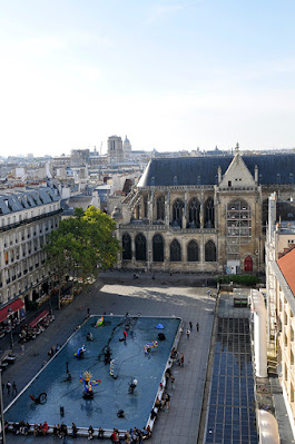 The Stravinsky Fountain in Paris