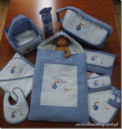 conjunto bebe menino cegonha