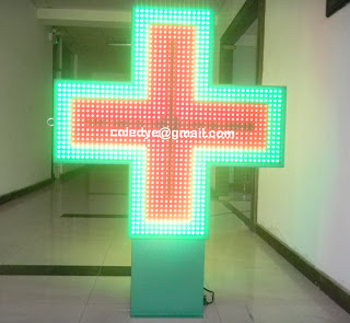 led cross, led pharmacy cross, 100cm cross