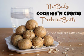 No Bake Cookies and Creme Protein Balls