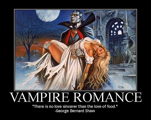 Vampire romance motivational humor