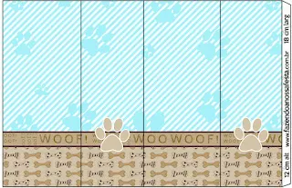 Puppy Footprints: Free Printable Candy Bar Labels.