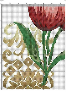 Free Cross Stitch Patterns/ Flowers 39/ Counted Cross Stitch Patterns