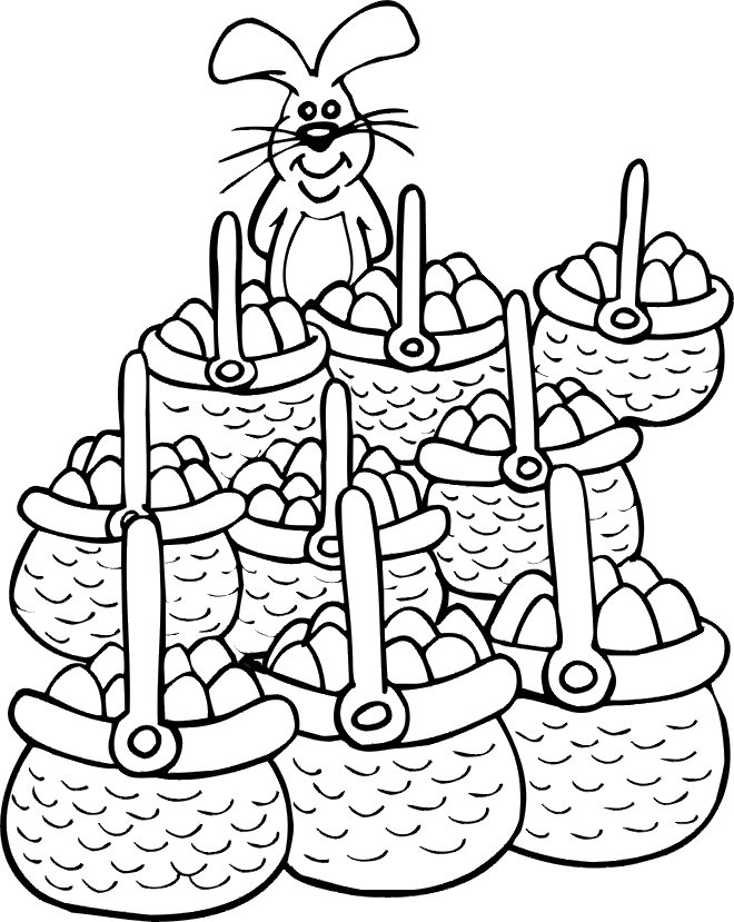 Basket Coloring Pages